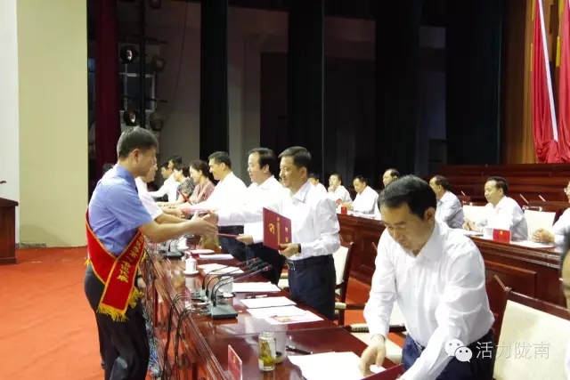 陇南市纪念建党95周年暨表彰大会隆重召开