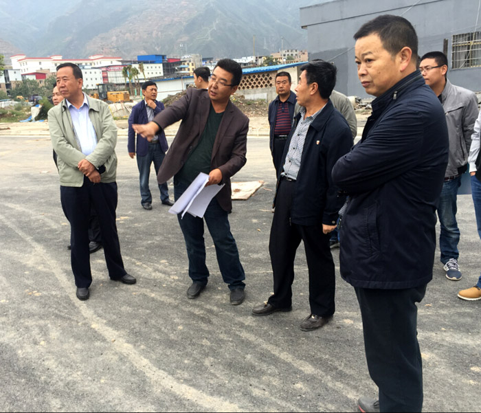 市住房和城乡建设局领导检查指导阶州广场项目建设