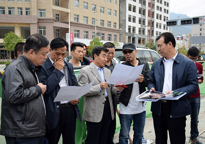 副市长徐世林组织召开推进阶州广场建设现场办公会议