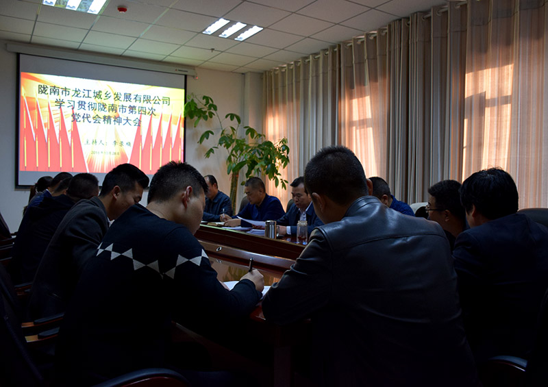 公司认真传达学习市第四次党代会精神