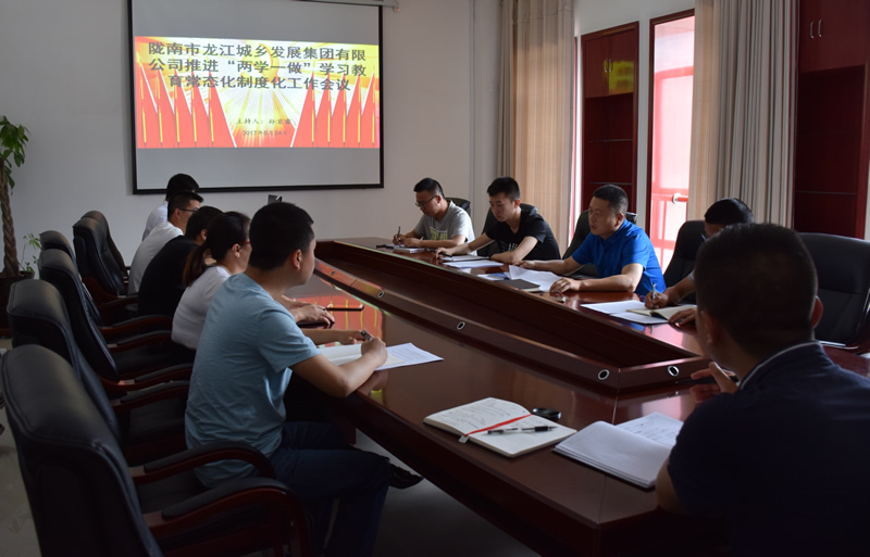 市龙江城乡发展集团公司召开推进“两学一做”学习教育常态化制度化暨党风廉政建设工作会议