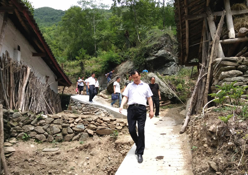 市龙江集团公司总经理李录顺一行深入联系村开展双联帮扶工作