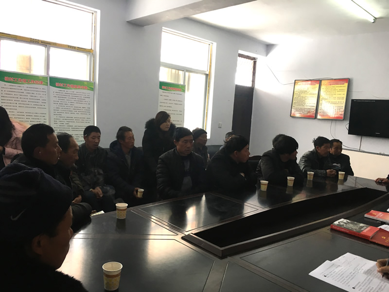 市龙江城乡发展集团公司驻村帮扶队在桥头镇安子坡村宣讲党的十九大精神