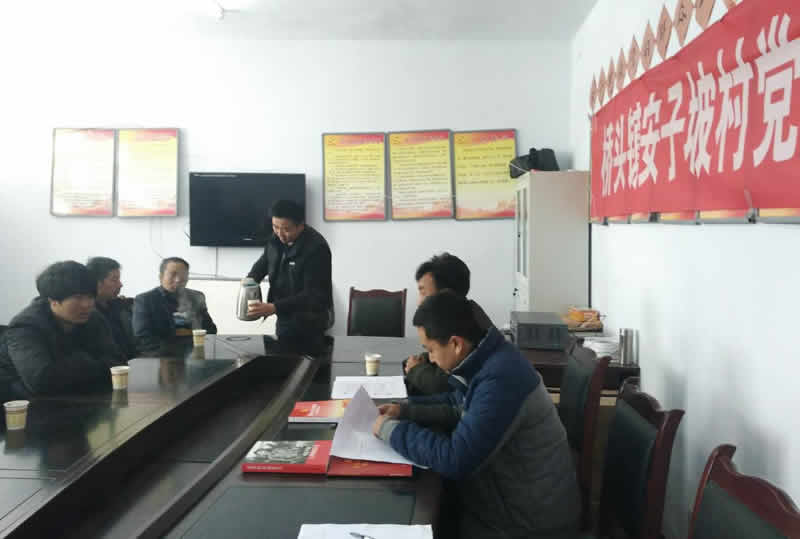 市龙江城乡发展集团公司驻村帮扶队在桥头镇安子坡村宣讲党的十九大精神