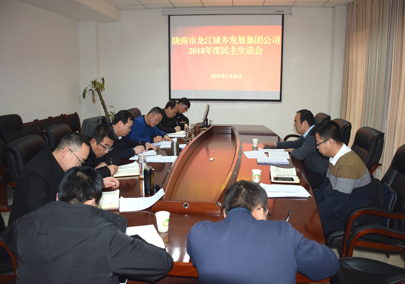 市龙江城乡发展集团公司召开2018年度领导班子及领导成员民主生活会