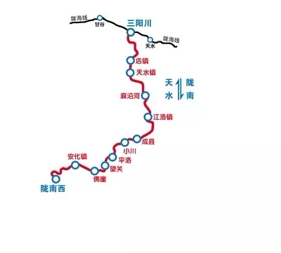 天水至陇南拟新建铁路 全长269.74公里