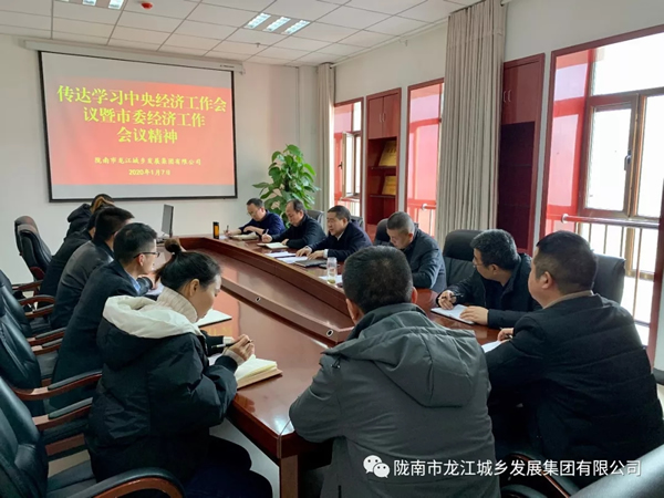 市龙江集团传达学习市委四届十次全会暨市委经济工作会议精神