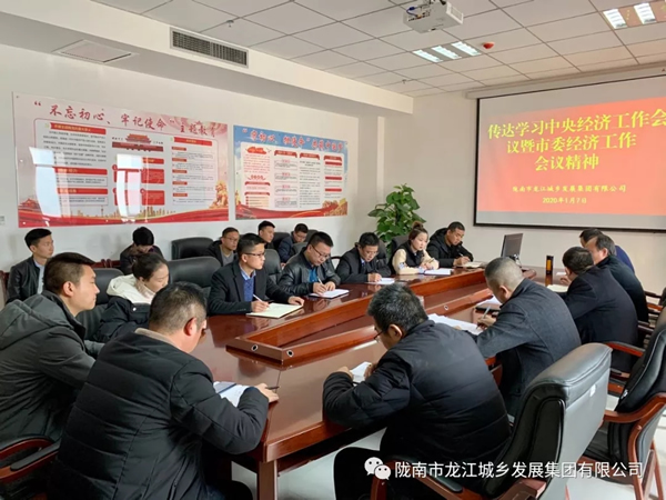 市龙江集团传达学习市委四届十次全会暨市委经济工作会议精神